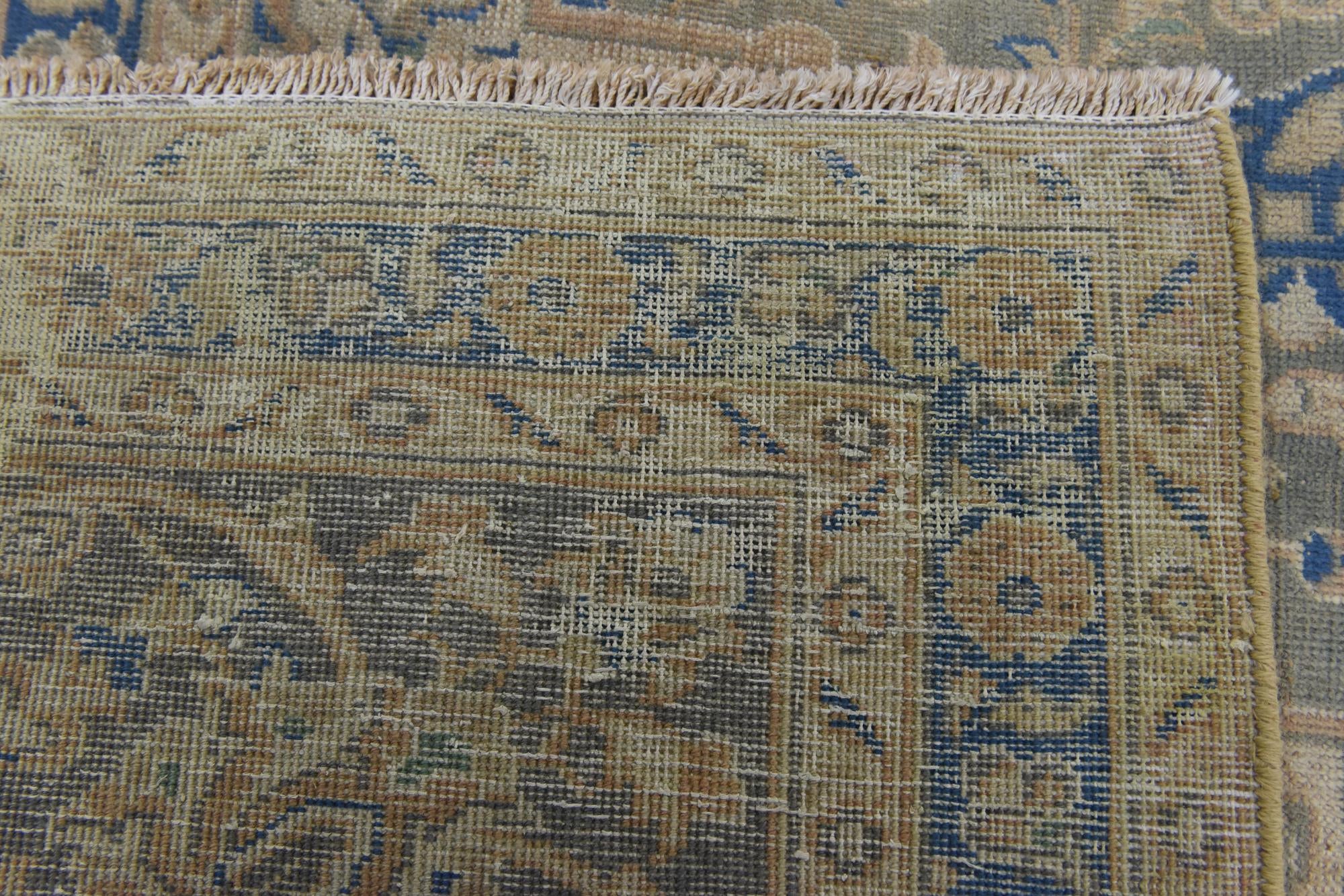 9' 7 x 14' 3 Hand Knotted Ultra Vintage Persian Wool Rug
