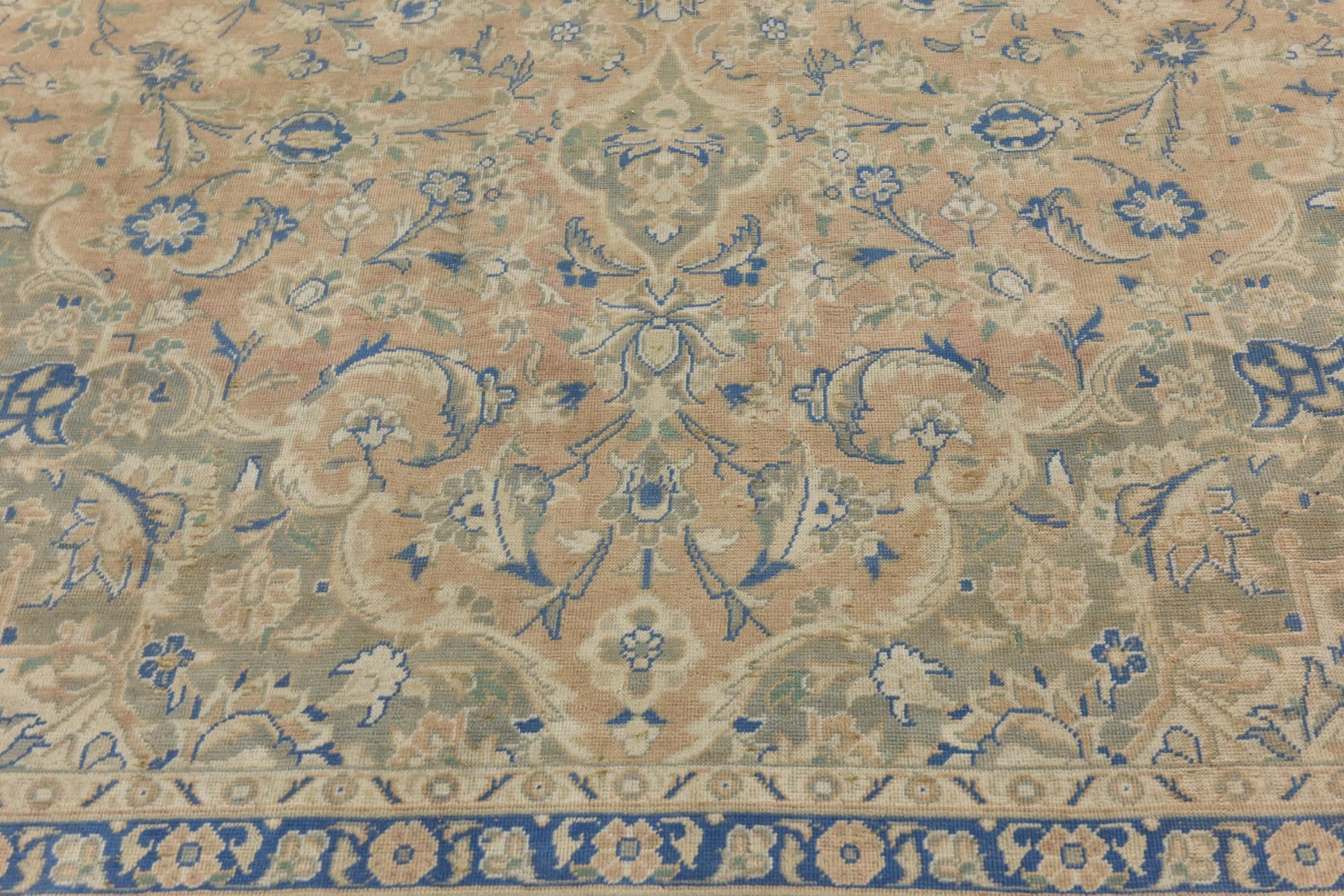 9' 7 x 14' 3 Hand Knotted Ultra Vintage Persian Wool Rug