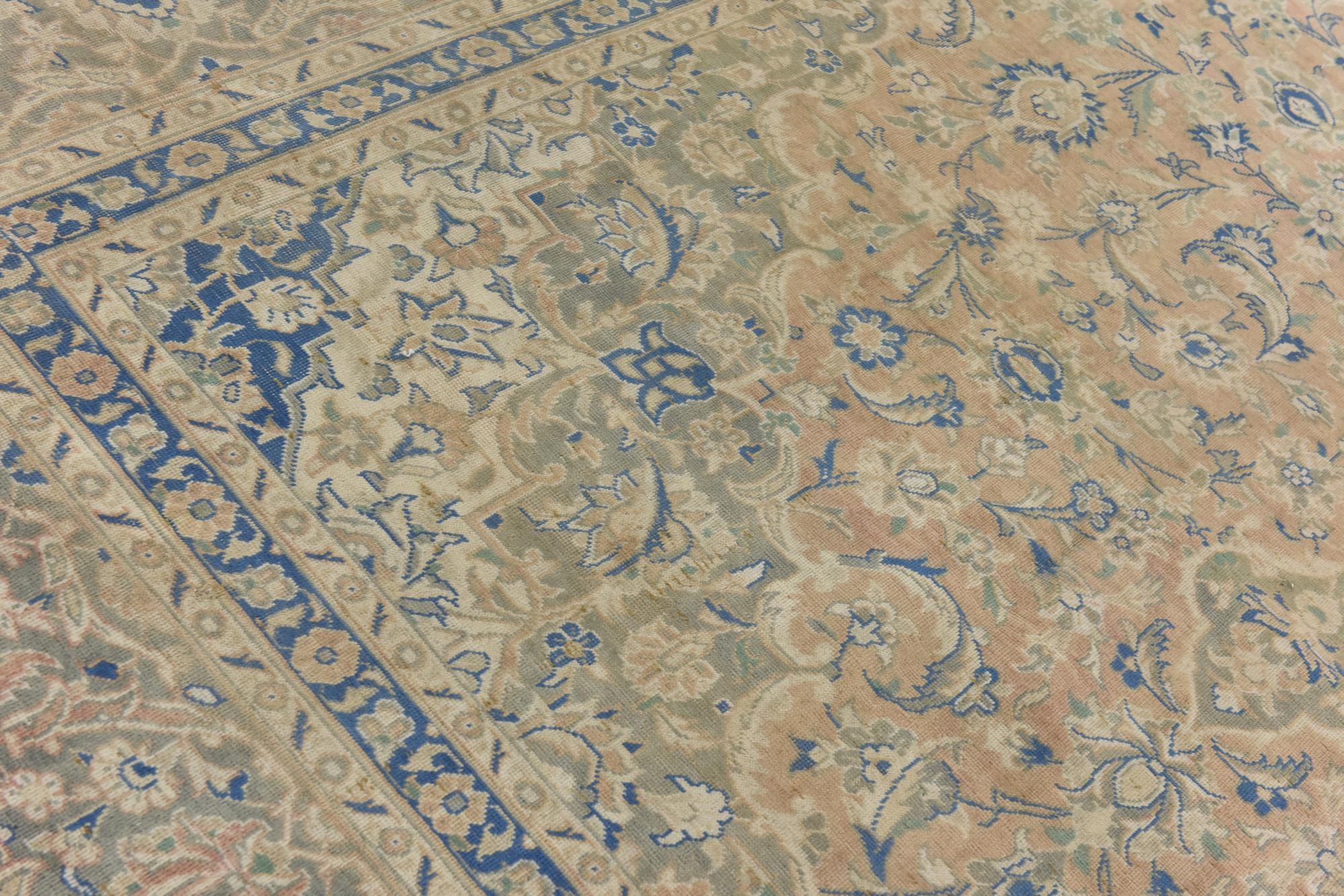 9' 7 x 14' 3 Hand Knotted Ultra Vintage Persian Wool Rug