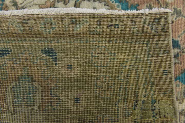 9' 1 x 13' Hand Knotted Ultra Vintage Persian Wool Rug