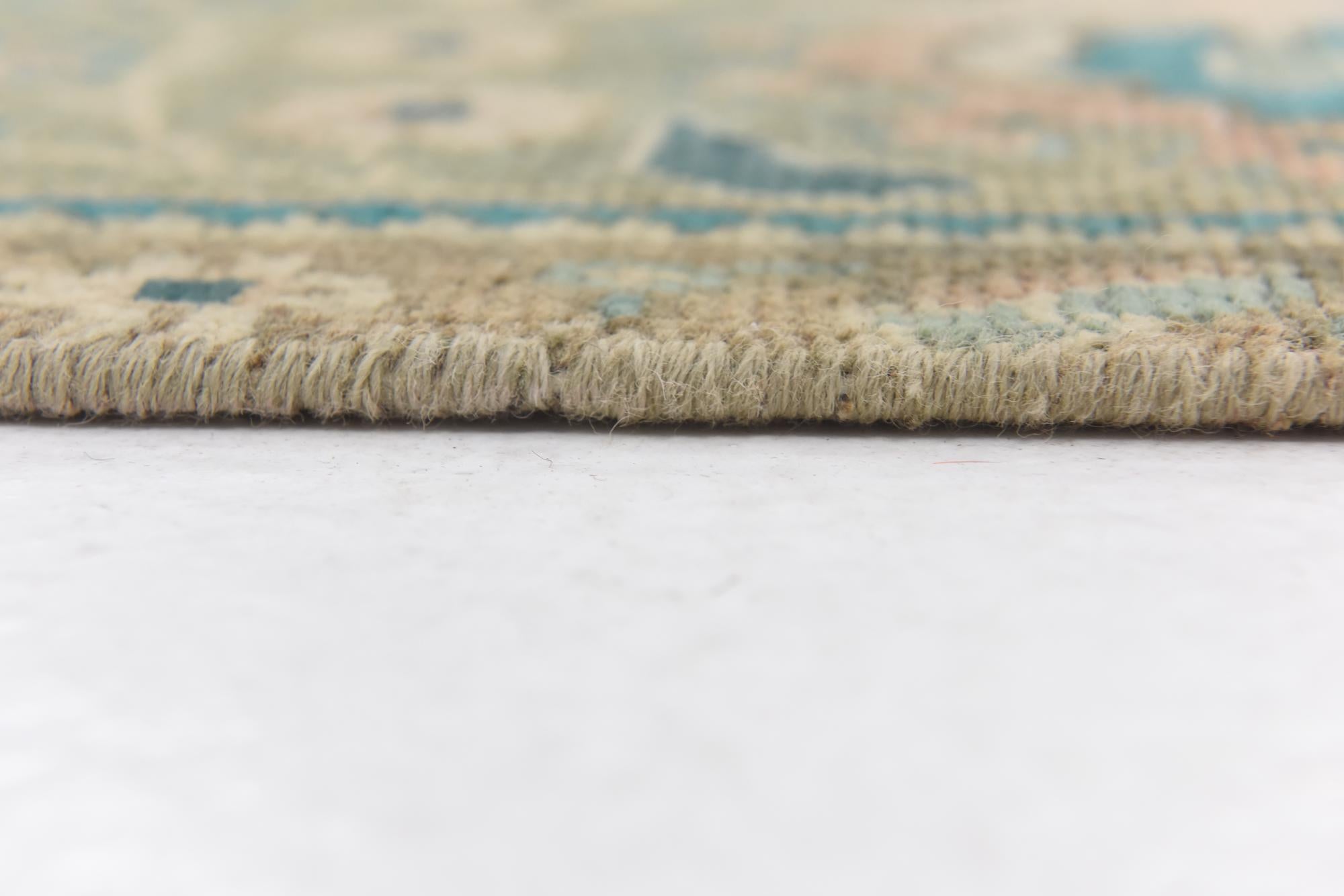 9' 1 x 13' Hand Knotted Ultra Vintage Persian Wool Rug