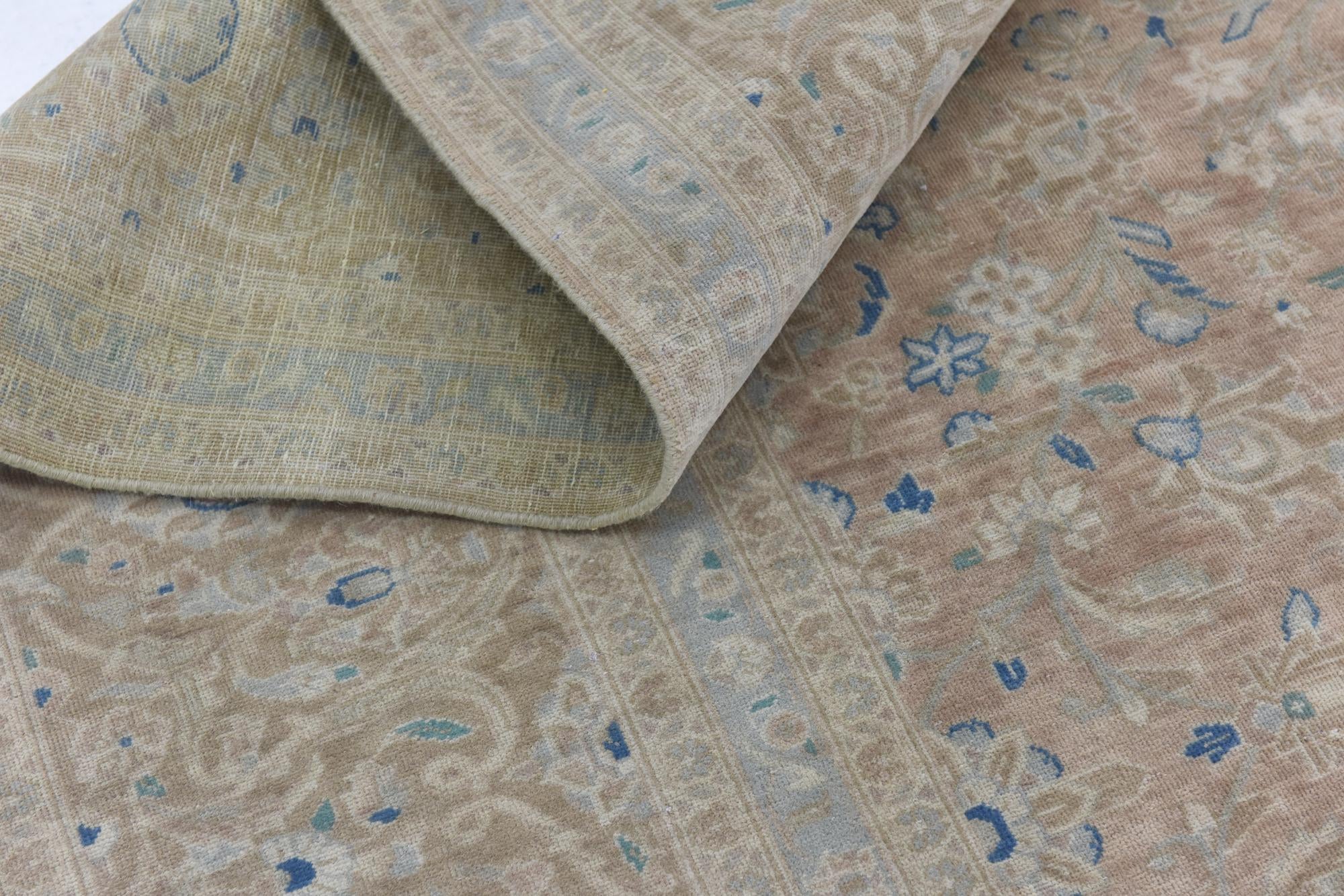 9' 8 x 13' 2 Hand Knotted Ultra Vintage Persian Wool Rug