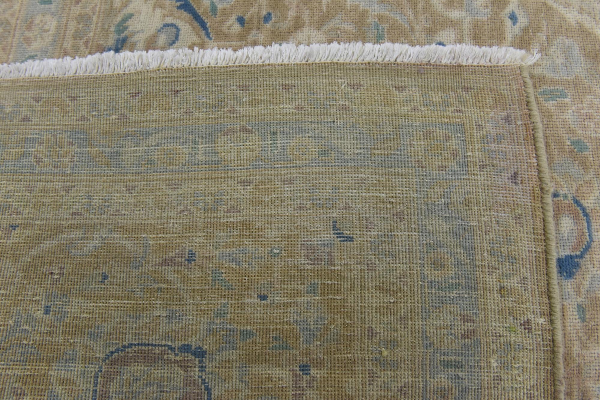 9' 8 x 13' 2 Hand Knotted Ultra Vintage Persian Wool Rug