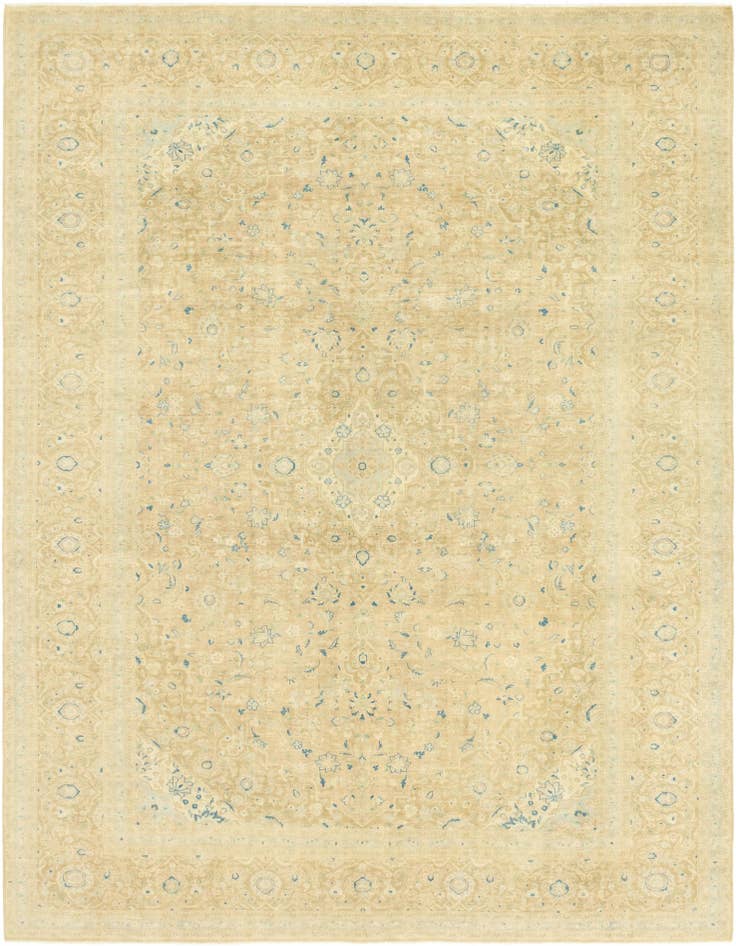 Detail image of 9' 8 x 13' 2 Hand Knotted Ultra Vintage Persian Wool Rug