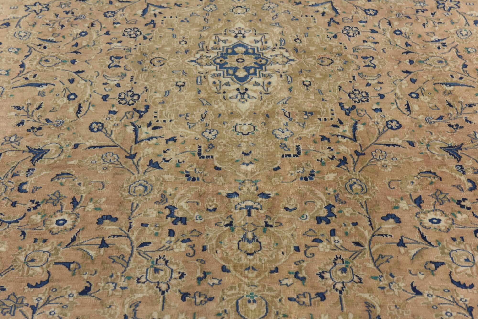 9' 7 x 13' Hand Knotted Ultra Vintage Persian Wool Rug