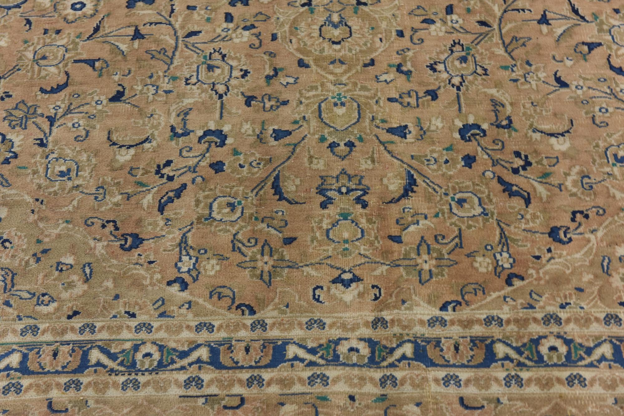 9' 7 x 13' Hand Knotted Ultra Vintage Persian Wool Rug