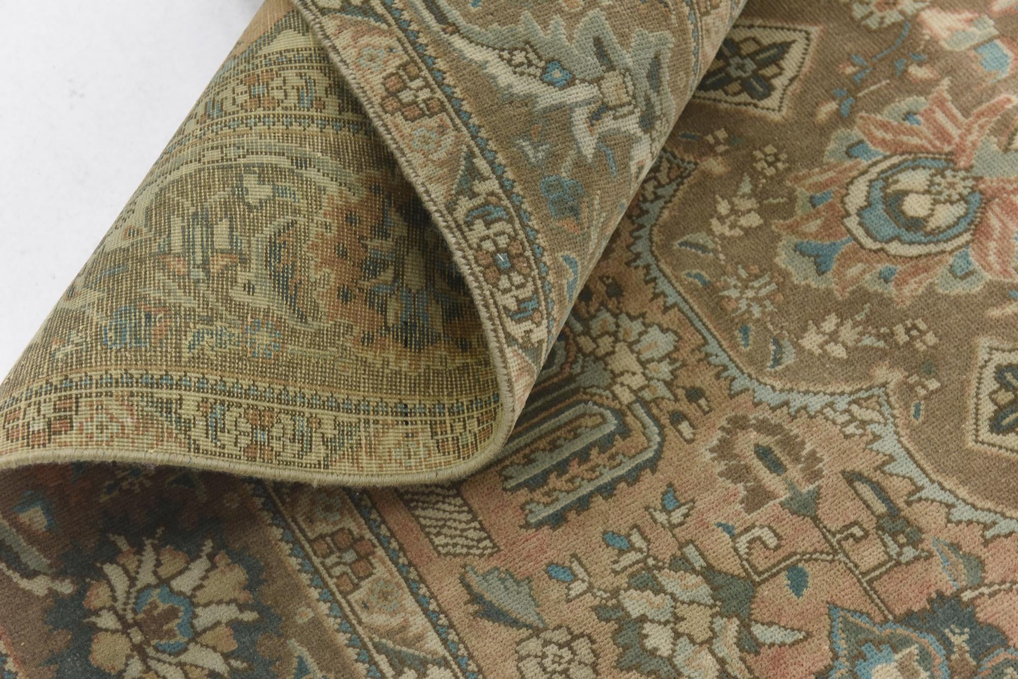 7' 3 x 11' 3 Hand Knotted Ultra Vintage Persian Wool Rug
