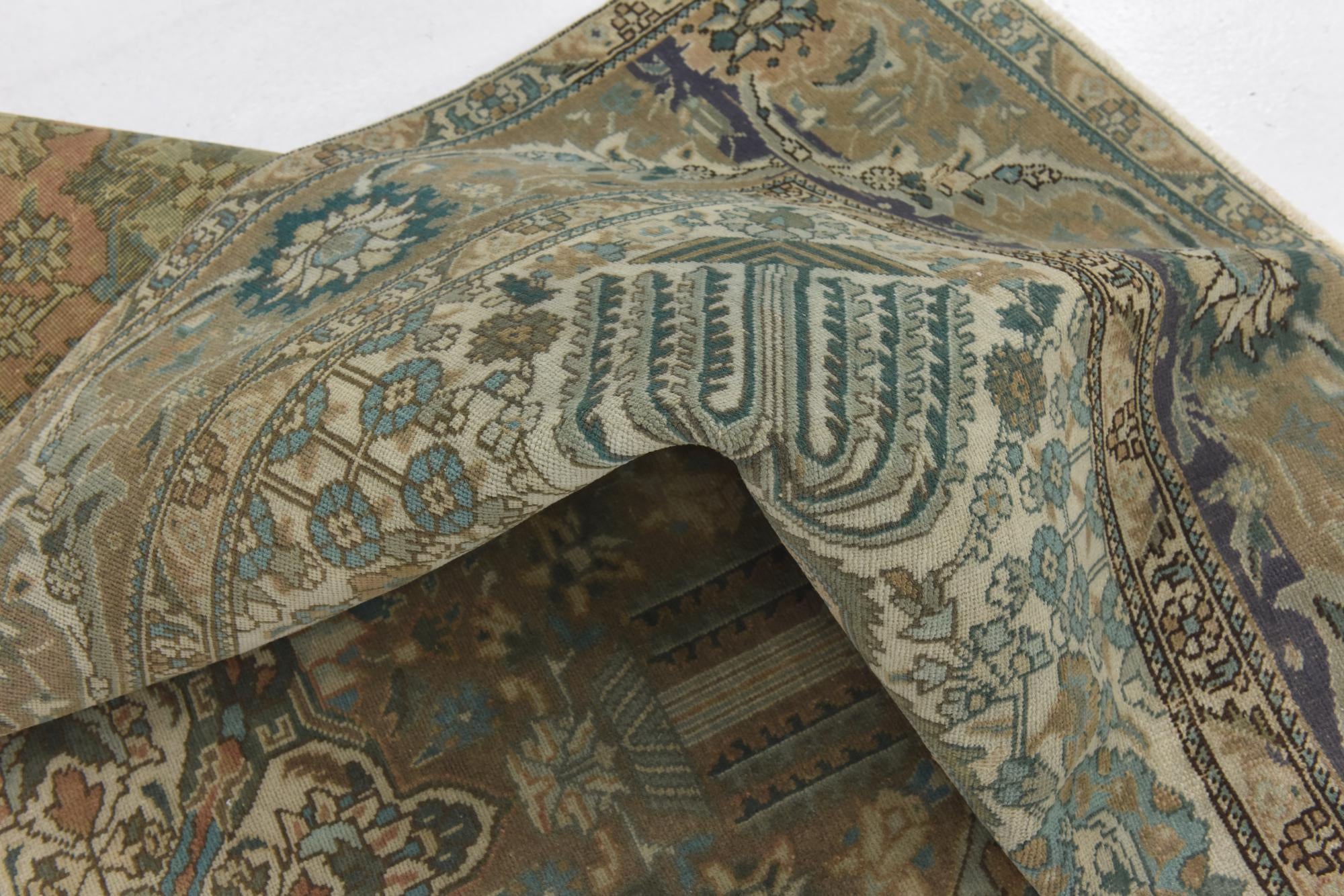 7' 3 x 11' 3 Hand Knotted Ultra Vintage Persian Wool Rug