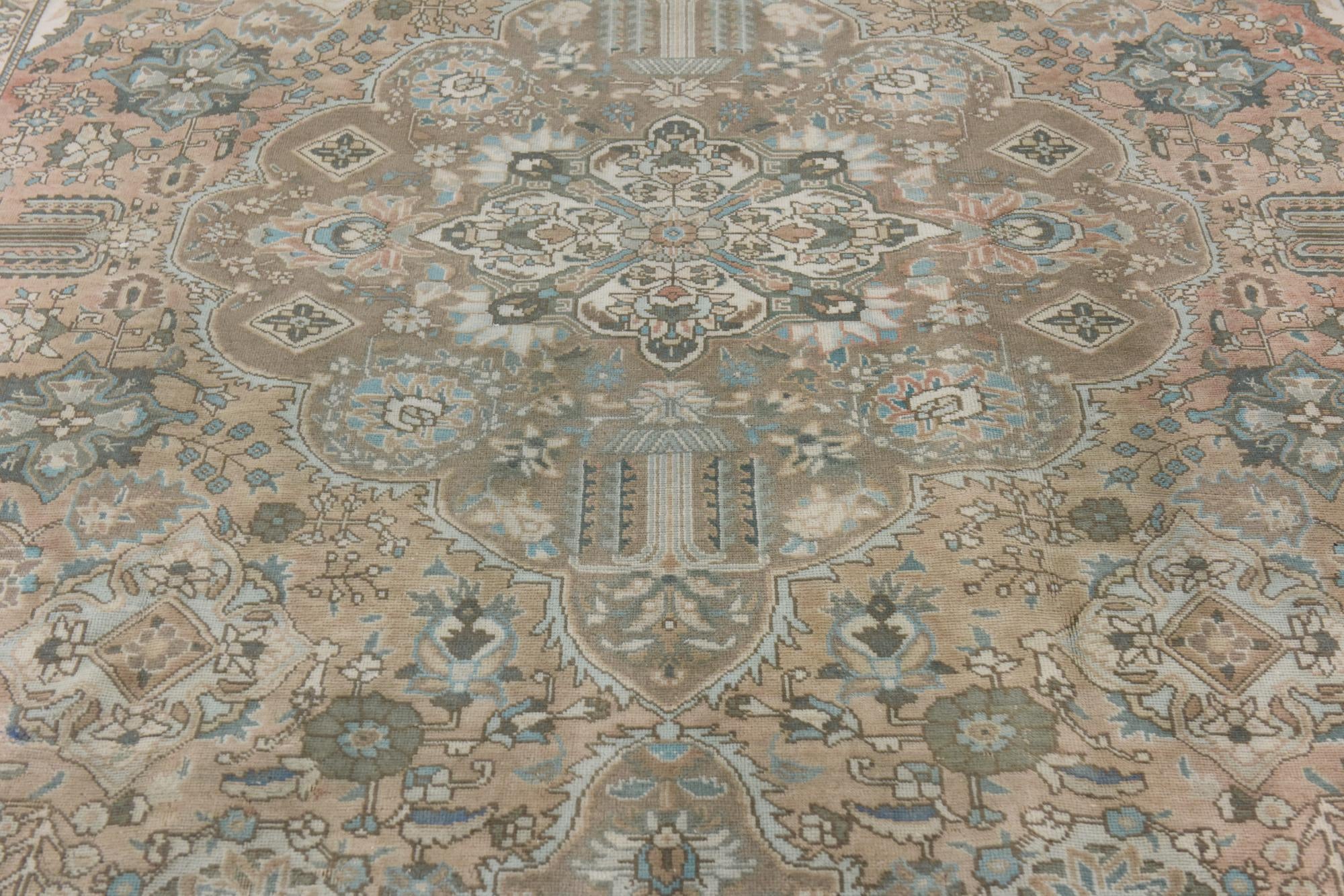 7' 3 x 11' 3 Hand Knotted Ultra Vintage Persian Wool Rug