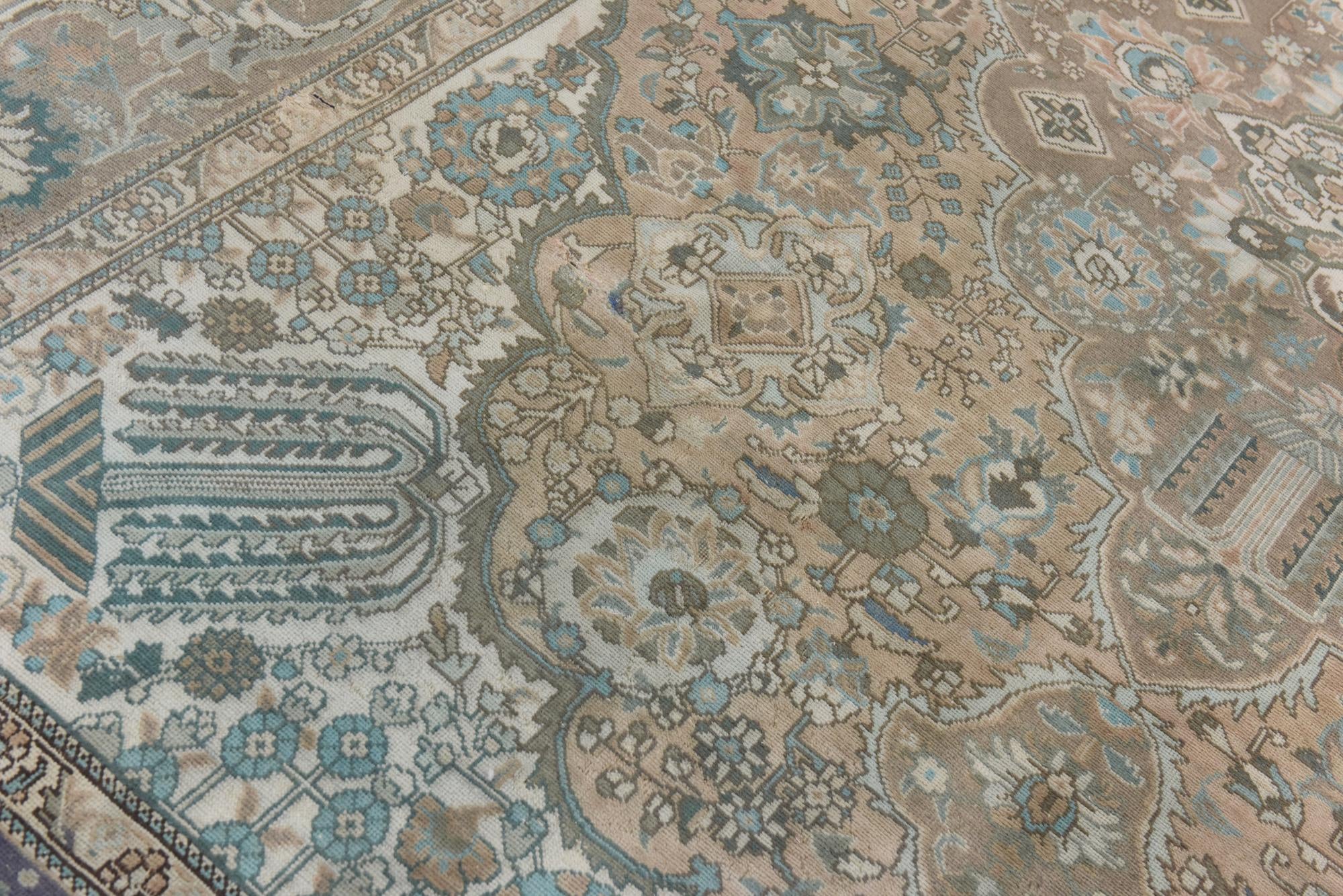 7' 3 x 11' 3 Hand Knotted Ultra Vintage Persian Wool Rug