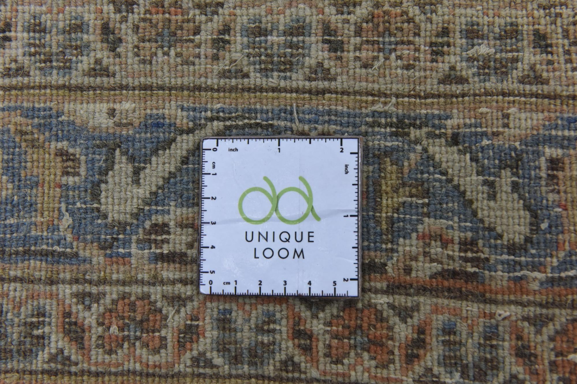9' 8 x 12' 1 Hand Knotted Ultra Vintage Persian Wool Rug