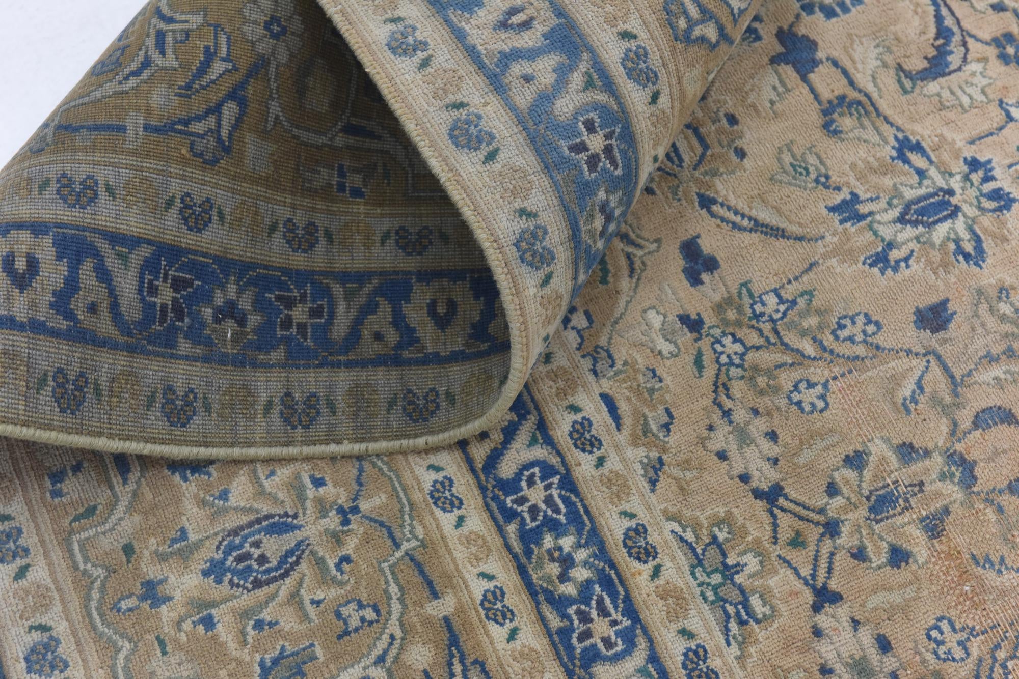 9' 5 x 12' 6 Hand Knotted Ultra Vintage Persian Wool Rug