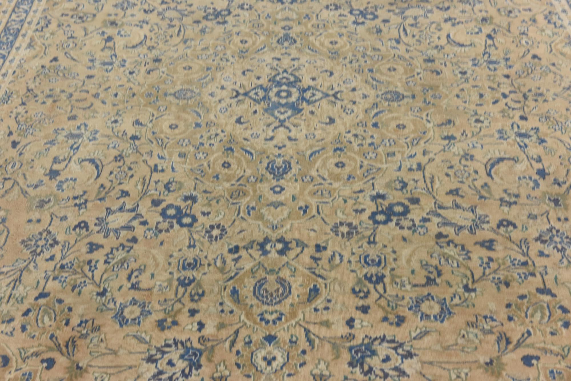 9' 5 x 12' 6 Hand Knotted Ultra Vintage Persian Wool Rug
