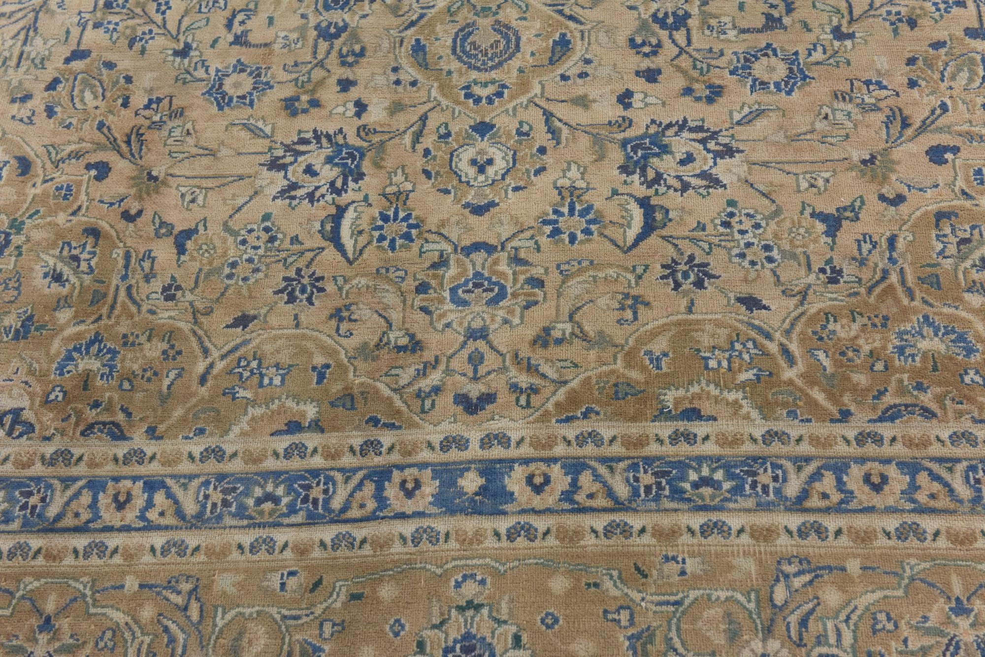 9' 5 x 12' 6 Hand Knotted Ultra Vintage Persian Wool Rug