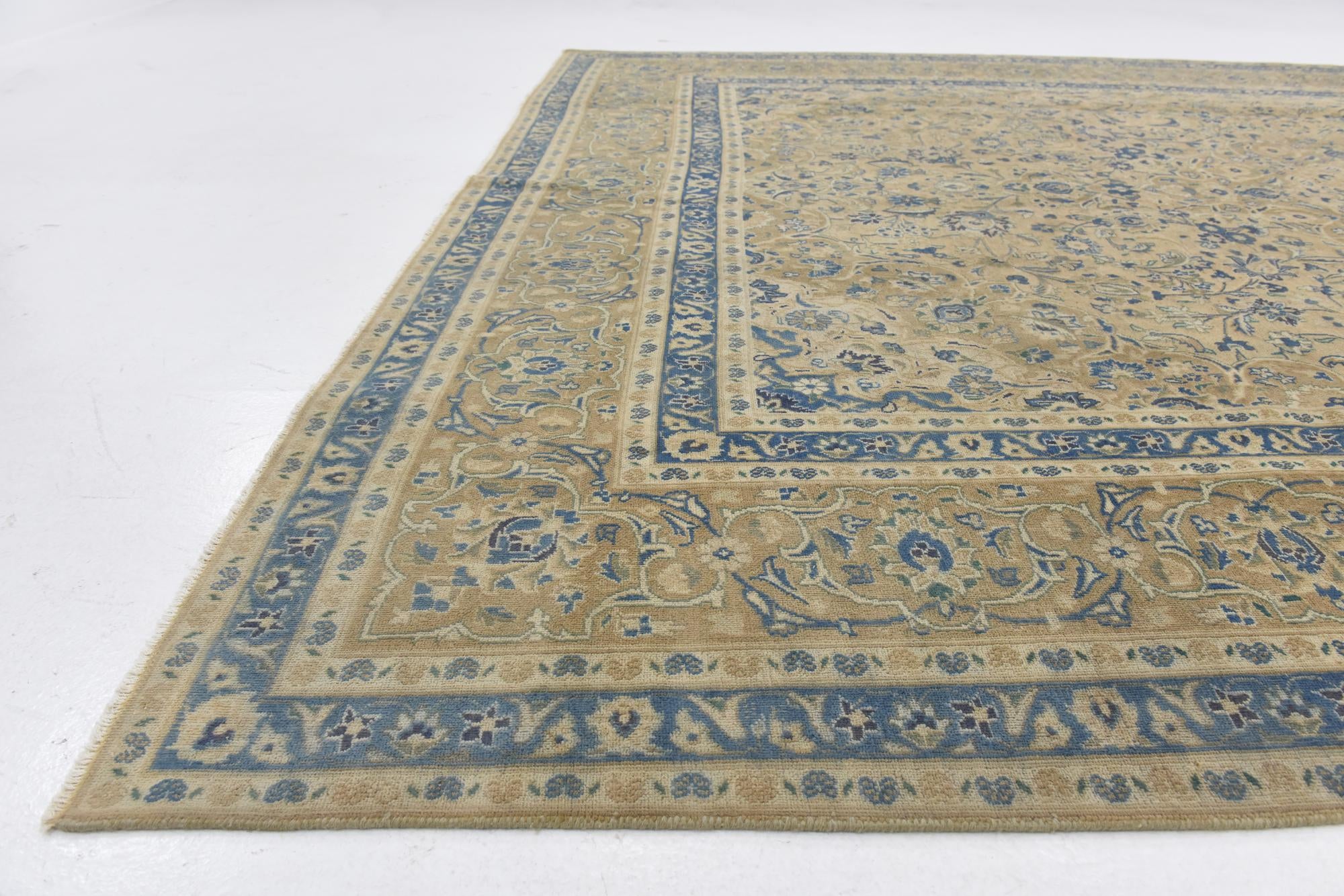 9' 5 x 12' 6 Hand Knotted Ultra Vintage Persian Wool Rug