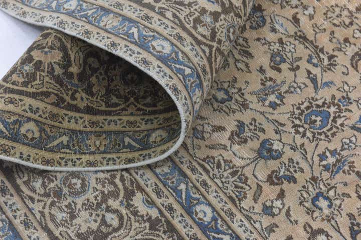 9' 3 x 12' 1 Hand Knotted Ultra Vintage Persian Wool Rug