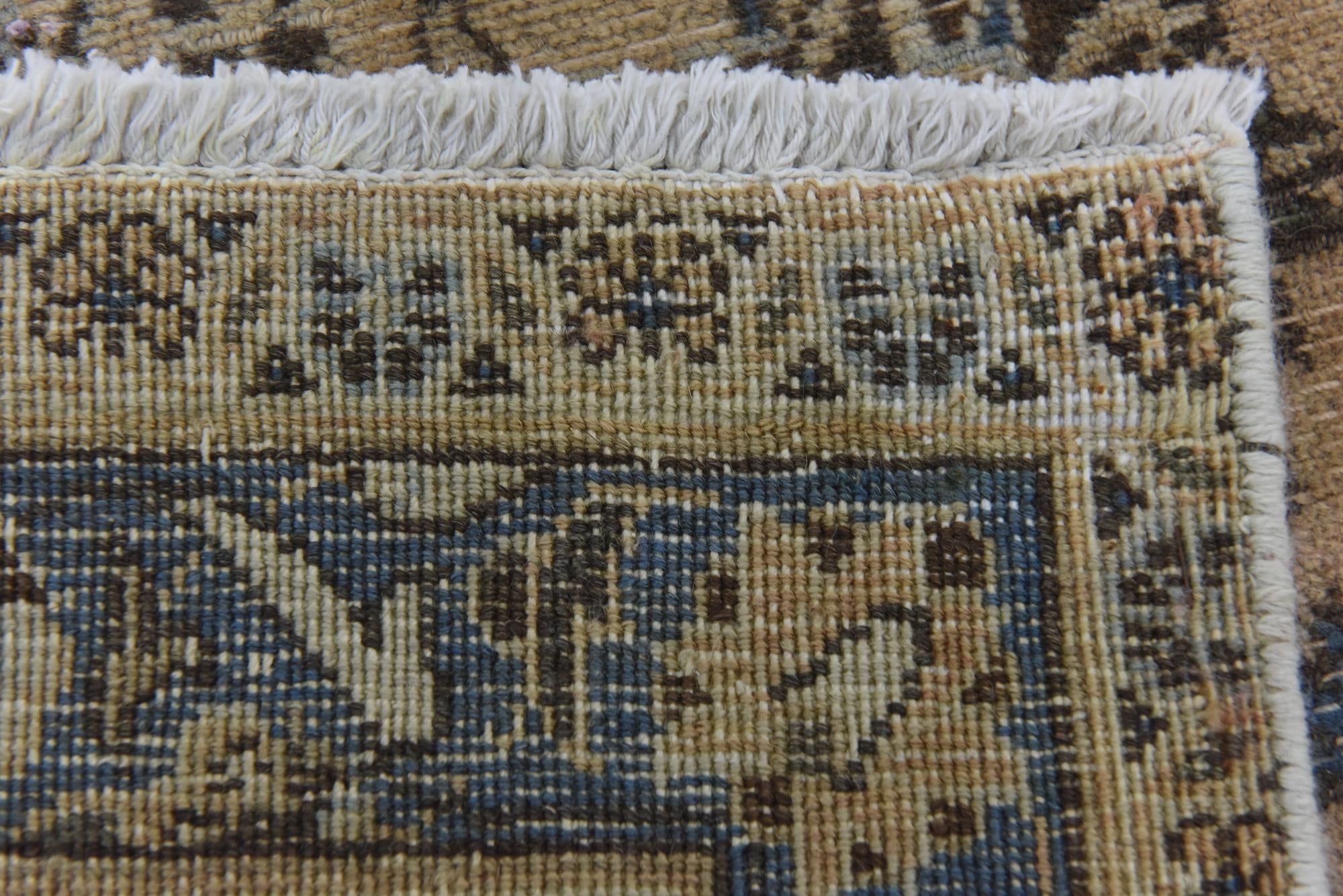 9' 3 x 12' 1 Hand Knotted Ultra Vintage Persian Wool Rug