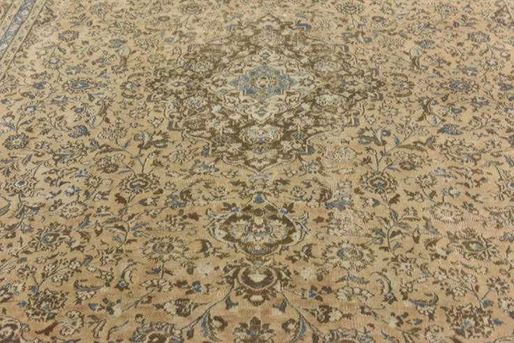 Detail image of 9' 3 x 12' 1 Hand Knotted Ultra Vintage Persian Wool Rug
