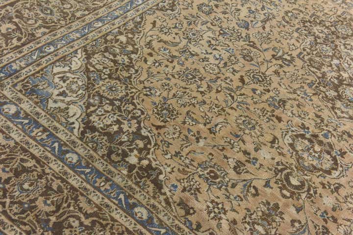 9' 3 x 12' 1 Hand Knotted Ultra Vintage Persian Wool Rug