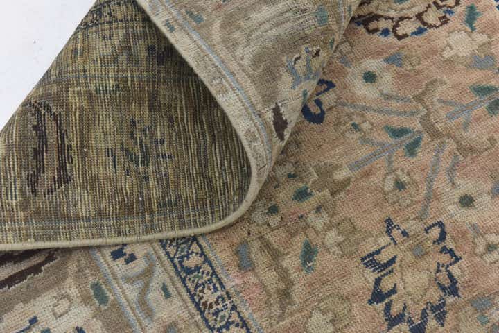 9' x 11' 9 Hand Knotted Ultra Vintage Persian Wool Rug