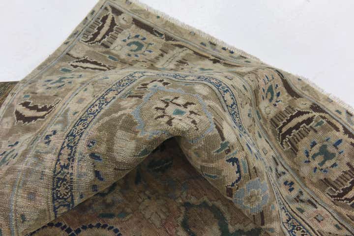 9' x 11' 9 Hand Knotted Ultra Vintage Persian Wool Rug