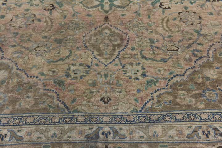 9' x 11' 9 Hand Knotted Ultra Vintage Persian Wool Rug