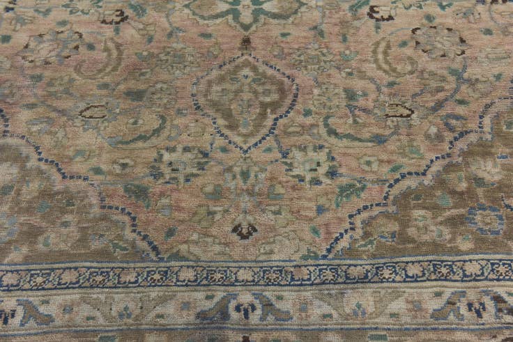 Detail image of 9' x 11' 9 Hand Knotted Ultra Vintage Persian Wool Rug