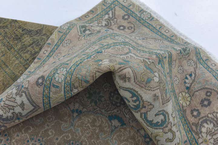 9' 6 x 12' Hand Knotted Ultra Vintage Persian Wool Rug