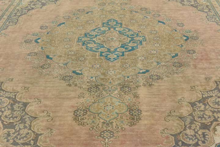 9' 6 x 12' Hand Knotted Ultra Vintage Persian Wool Rug