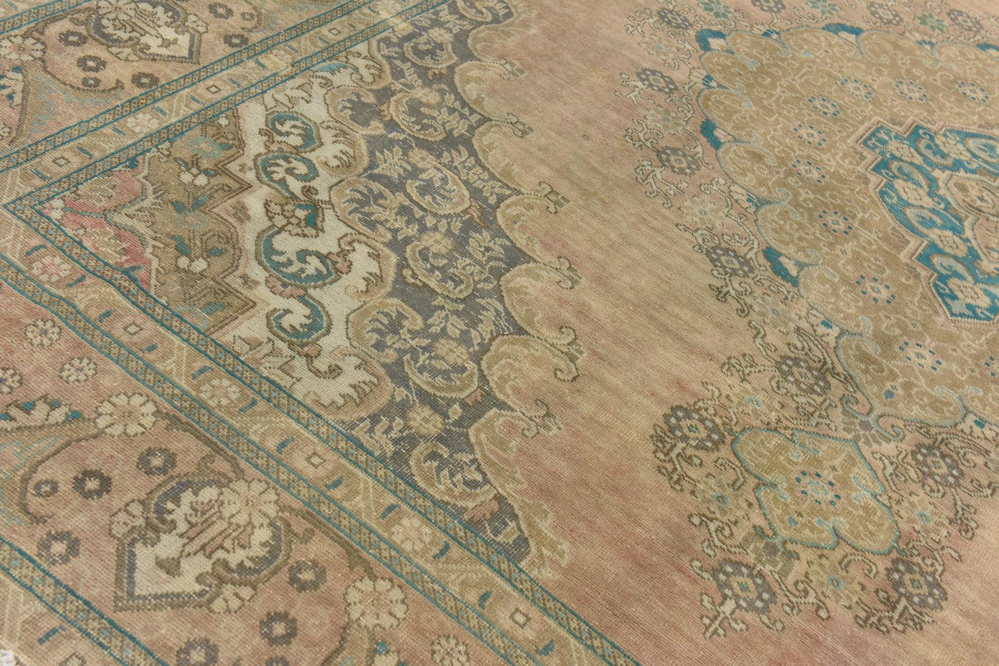 9' 6 x 12' Hand Knotted Ultra Vintage Persian Wool Rug