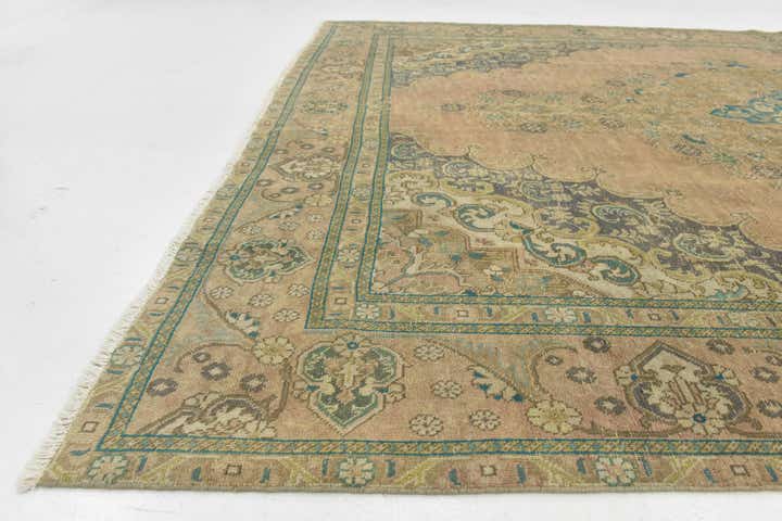 9' 6 x 12' Hand Knotted Ultra Vintage Persian Wool Rug