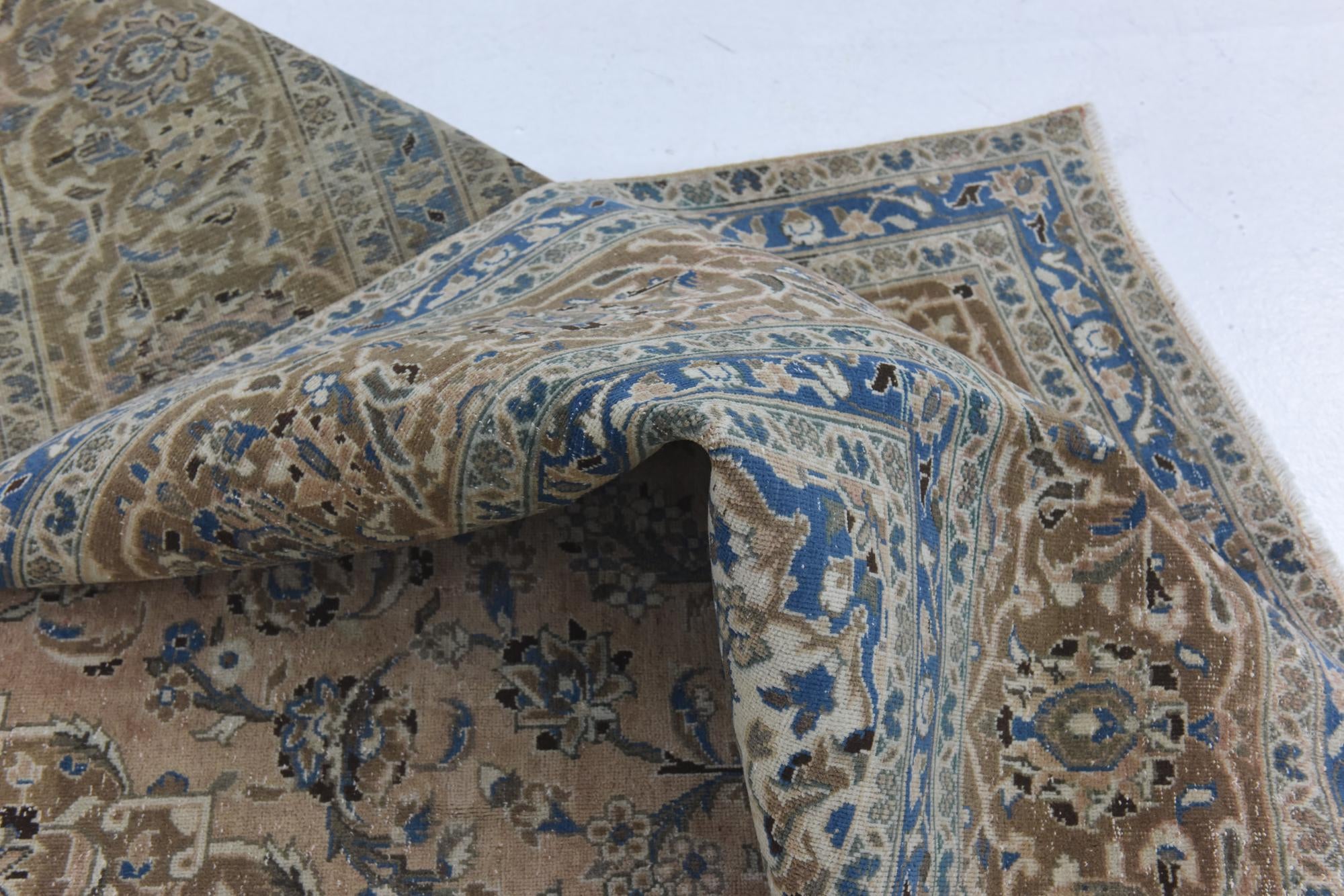 9' 4 x 12' 9 Hand Knotted Ultra Vintage Persian Wool Rug