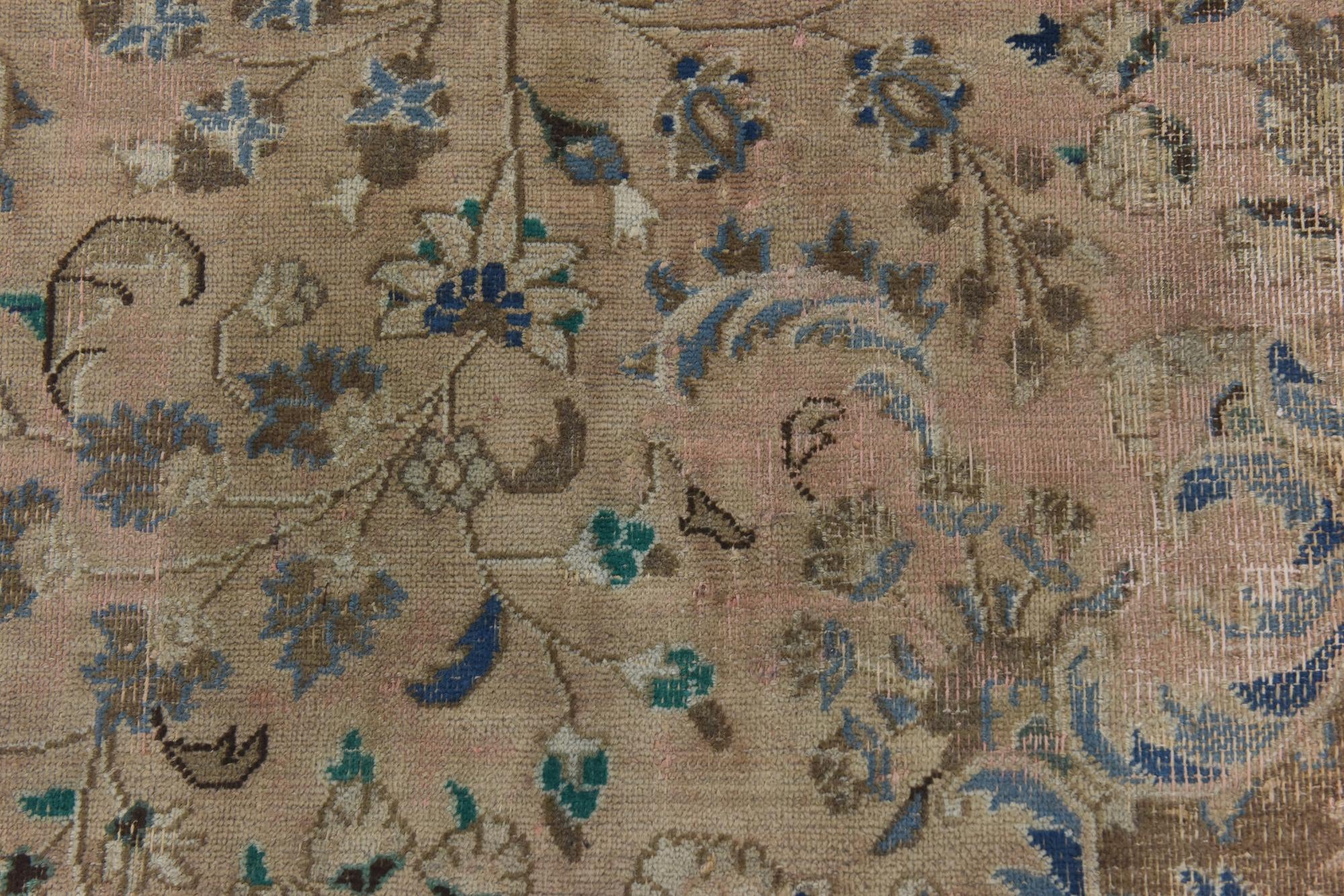 9' 6 x 12' 4 Hand Knotted Ultra Vintage Persian Wool Rug