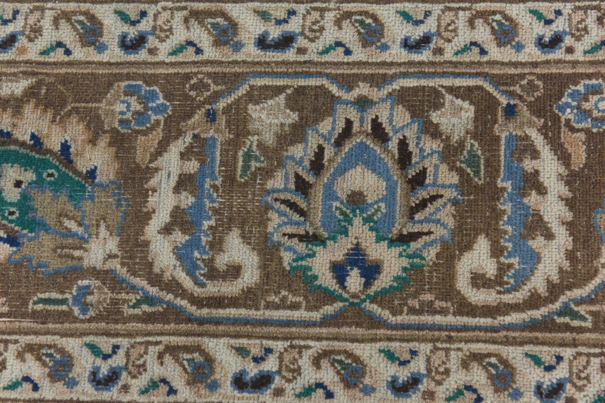 9' 6 x 12' 4 Hand Knotted Ultra Vintage Persian Wool Rug