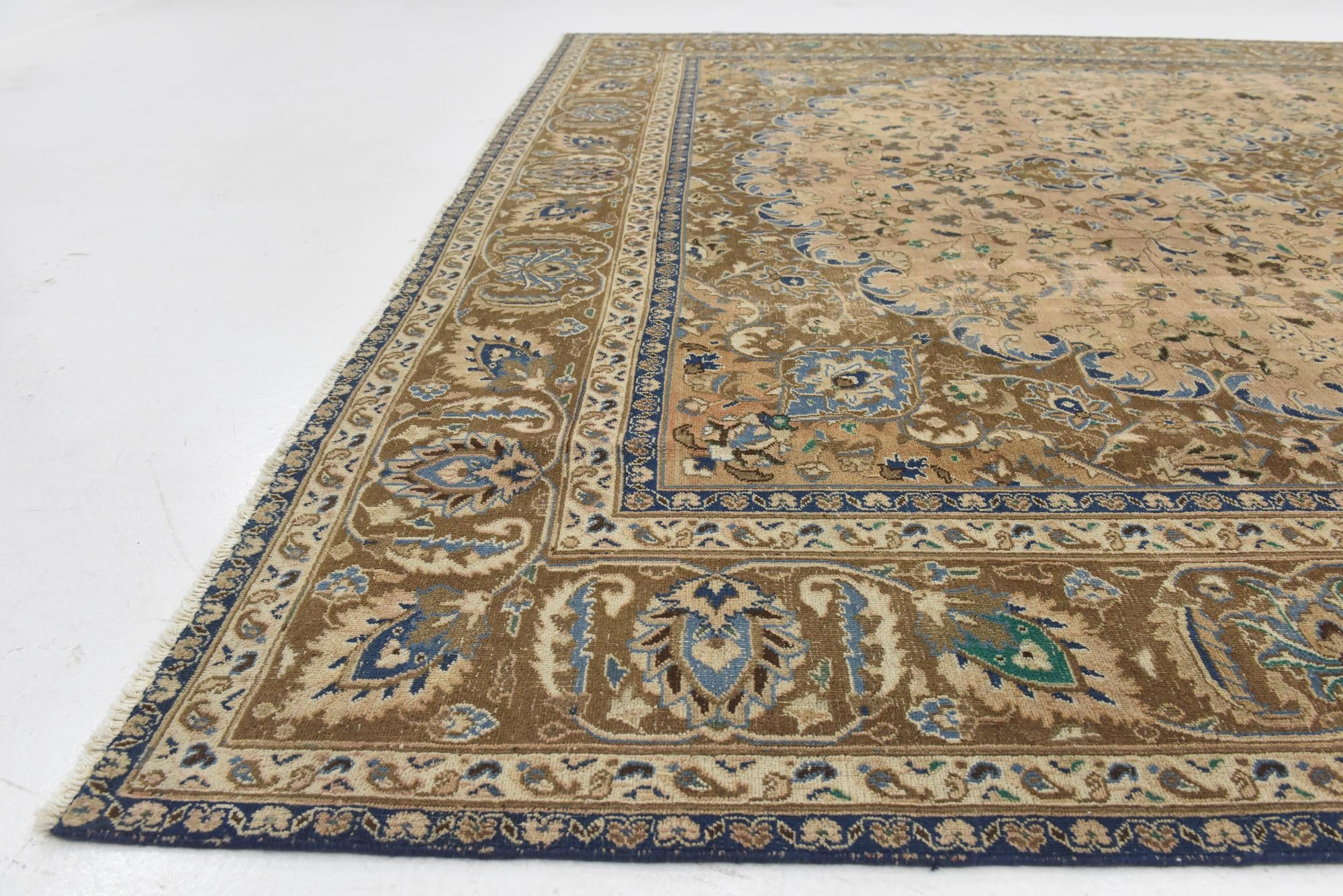 9' 6 x 12' 4 Hand Knotted Ultra Vintage Persian Wool Rug