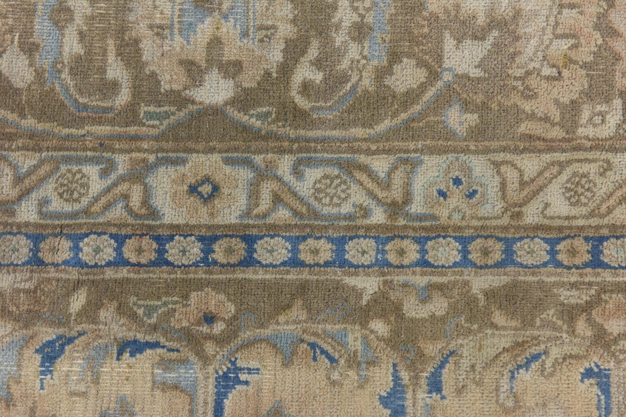 8' 10 x 11' 5 Hand Knotted Ultra Vintage Persian Wool Rug