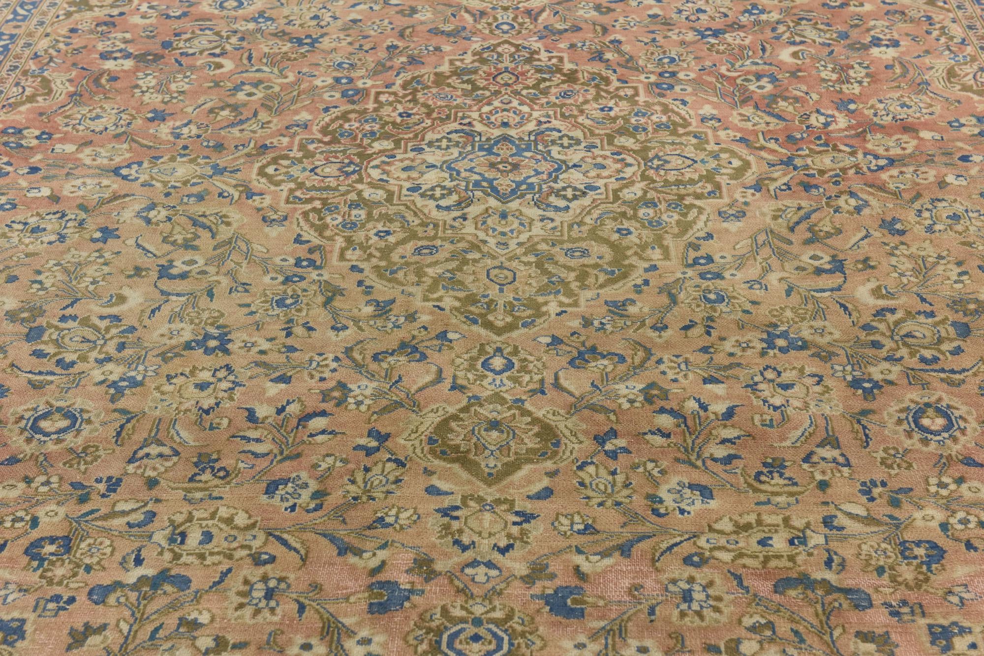 9' 9 x 13' 2 Hand Knotted Ultra Vintage Persian Wool Rug