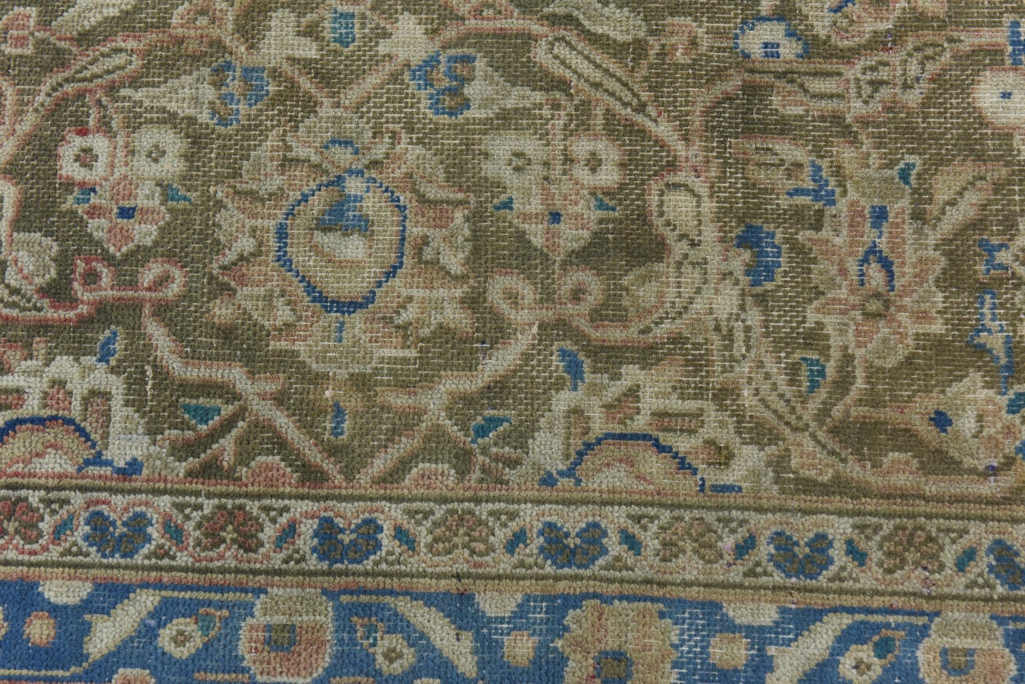 9' 9 x 13' 2 Hand Knotted Ultra Vintage Persian Wool Rug