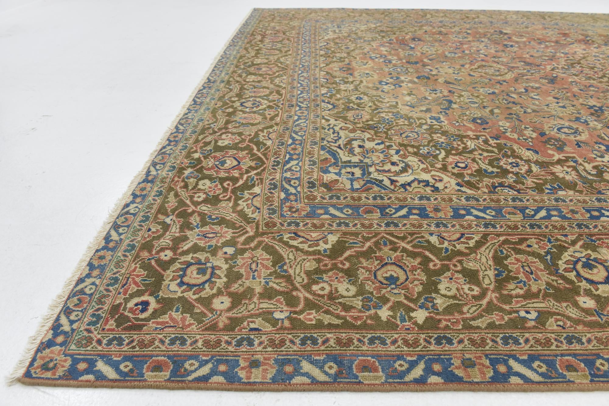 9' 9 x 13' 2 Hand Knotted Ultra Vintage Persian Wool Rug