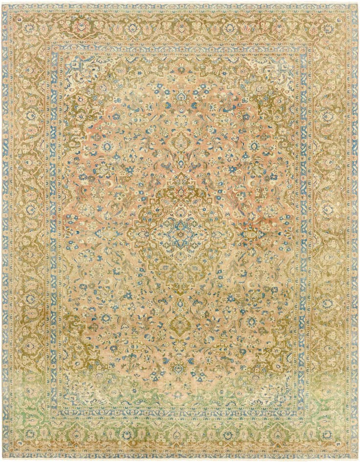 Detail image of 9' 9 x 13' 2 Hand Knotted Ultra Vintage Persian Wool Rug