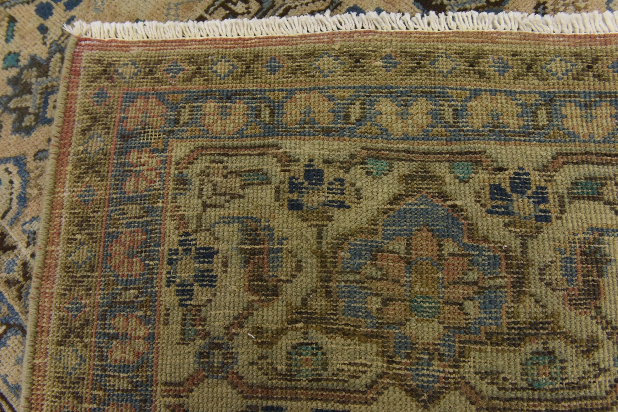 8' 9 x 13' Hand Knotted Ultra Vintage Persian Wool Rug