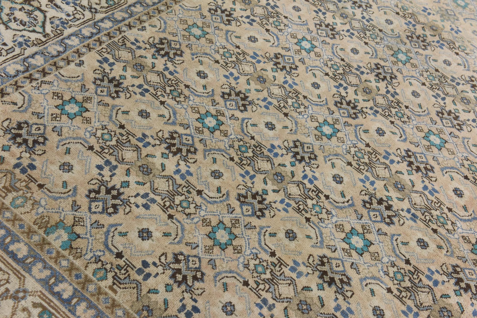 8' 9 x 13' Hand Knotted Ultra Vintage Persian Wool Rug