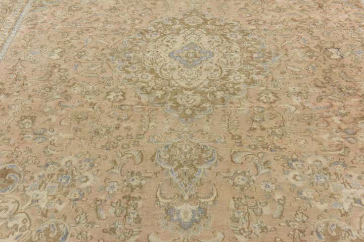9' 8 x 12' 7 Hand Knotted Ultra Vintage Persian Wool Rug
