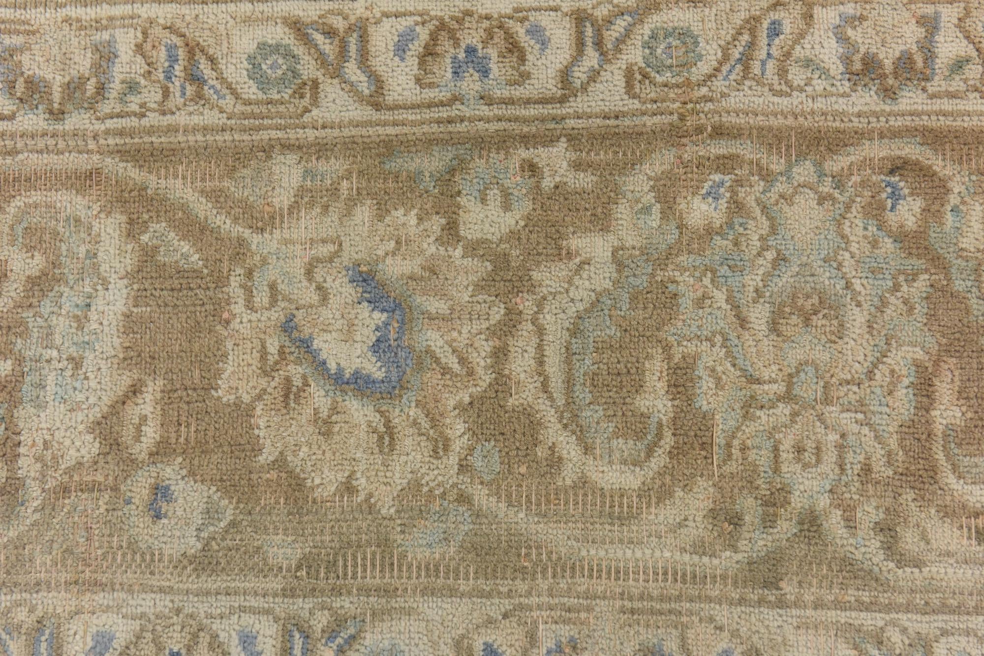 9' 8 x 12' 7 Hand Knotted Ultra Vintage Persian Wool Rug