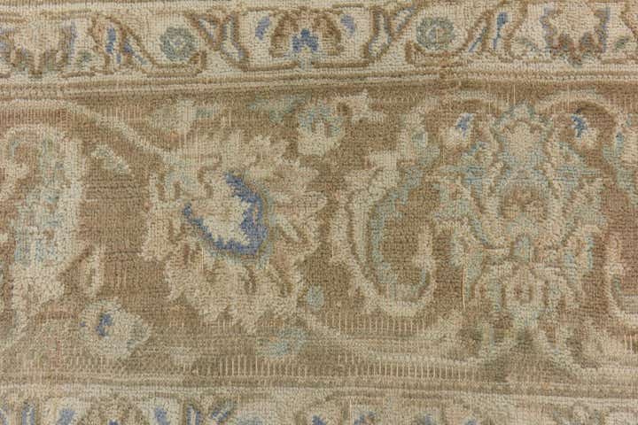 9' 8 x 12' 7 Hand Knotted Ultra Vintage Persian Wool Rug