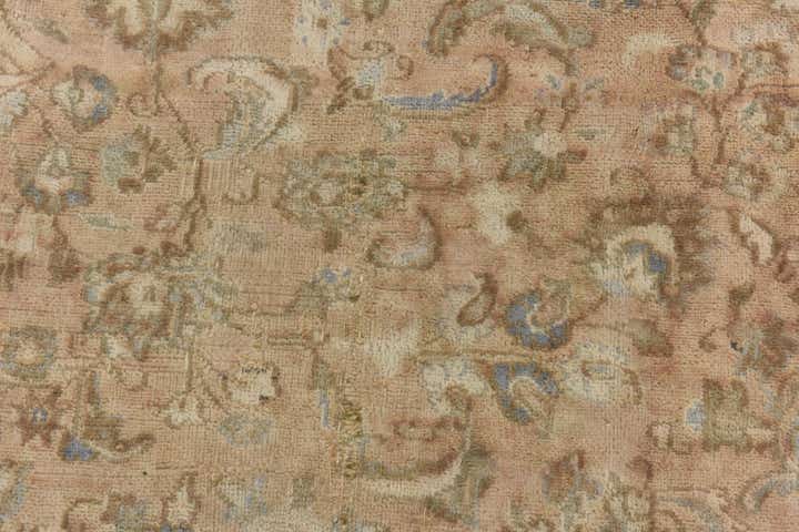 9' 8 x 12' 7 Hand Knotted Ultra Vintage Persian Wool Rug