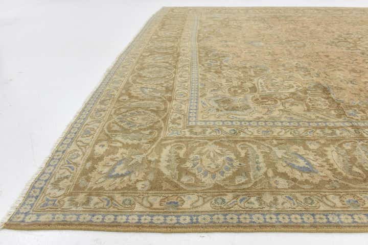 9' 8 x 12' 7 Hand Knotted Ultra Vintage Persian Wool Rug