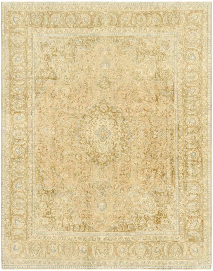 9' 8 x 12' 7 Hand Knotted Ultra Vintage Persian Wool Rug