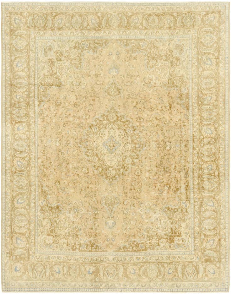 Detail image of 9' 8 x 12' 7 Hand Knotted Ultra Vintage Persian Wool Rug