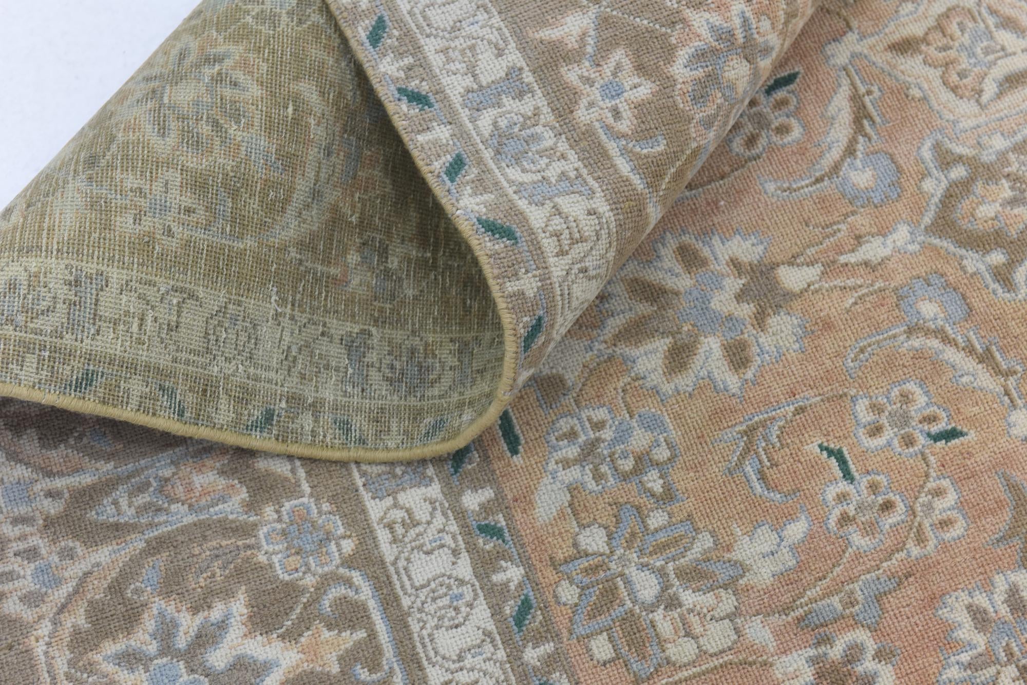 8' x 10' 11 Hand Knotted Ultra Vintage Persian Wool Rug